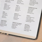 Wisdom - Job 34:32 Leather Prayer Journal