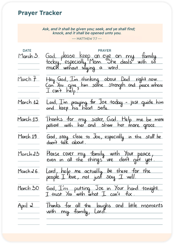 Prayer Tracker