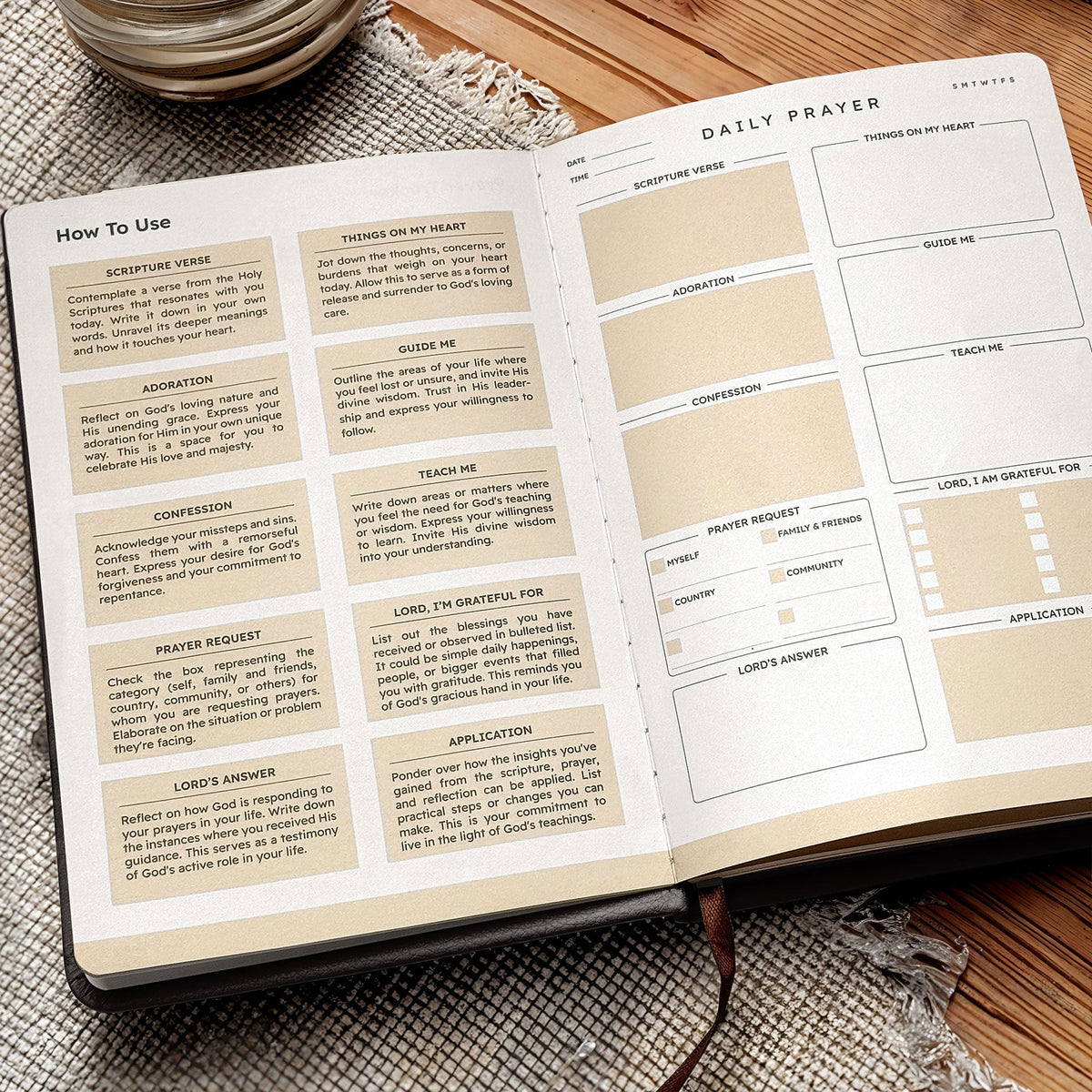 Righteous - 1 Timothy 6:11 Leather Prayer Journal