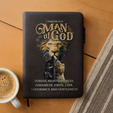 Righteous - 1 Timothy 6:11 Leather Prayer Journal