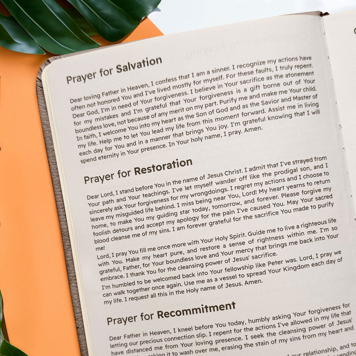 Faithful - 1 Timothy 6:11 Leather Prayer Journal