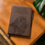 Faithful - 1 Timothy 6:11 Leather Prayer Journal