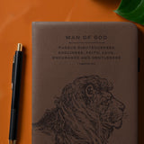 Faithful - 1 Timothy 6:11 Leather Prayer Journal