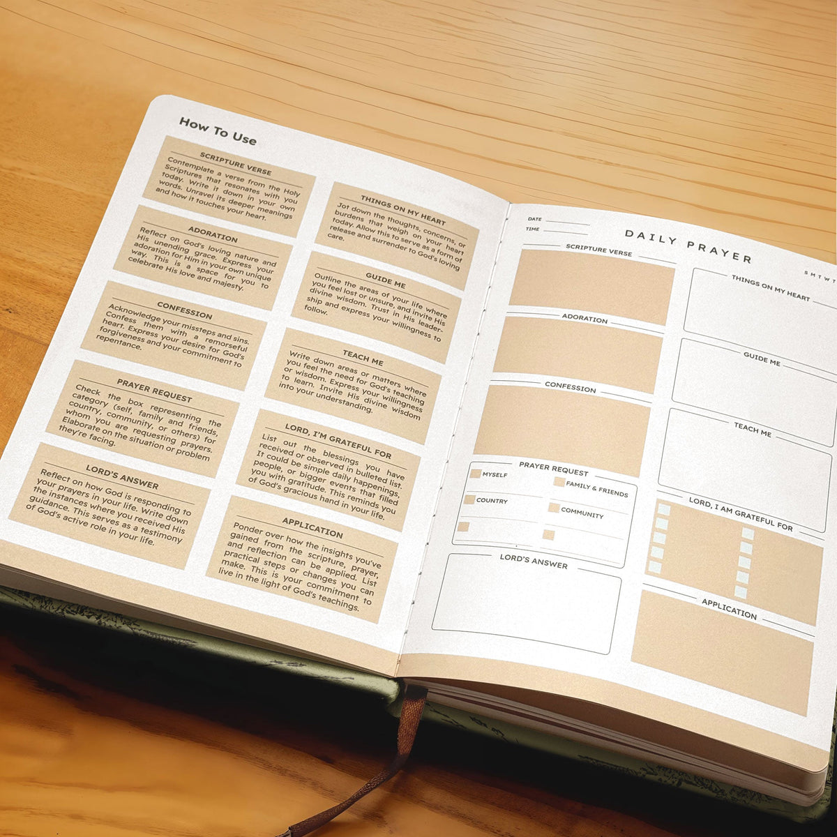 Soar - 1 Timothy 6:11 Leather Prayer Journal