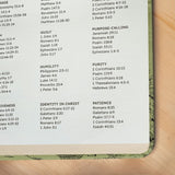 Soar - 1 Timothy 6:11 Leather Prayer Journal