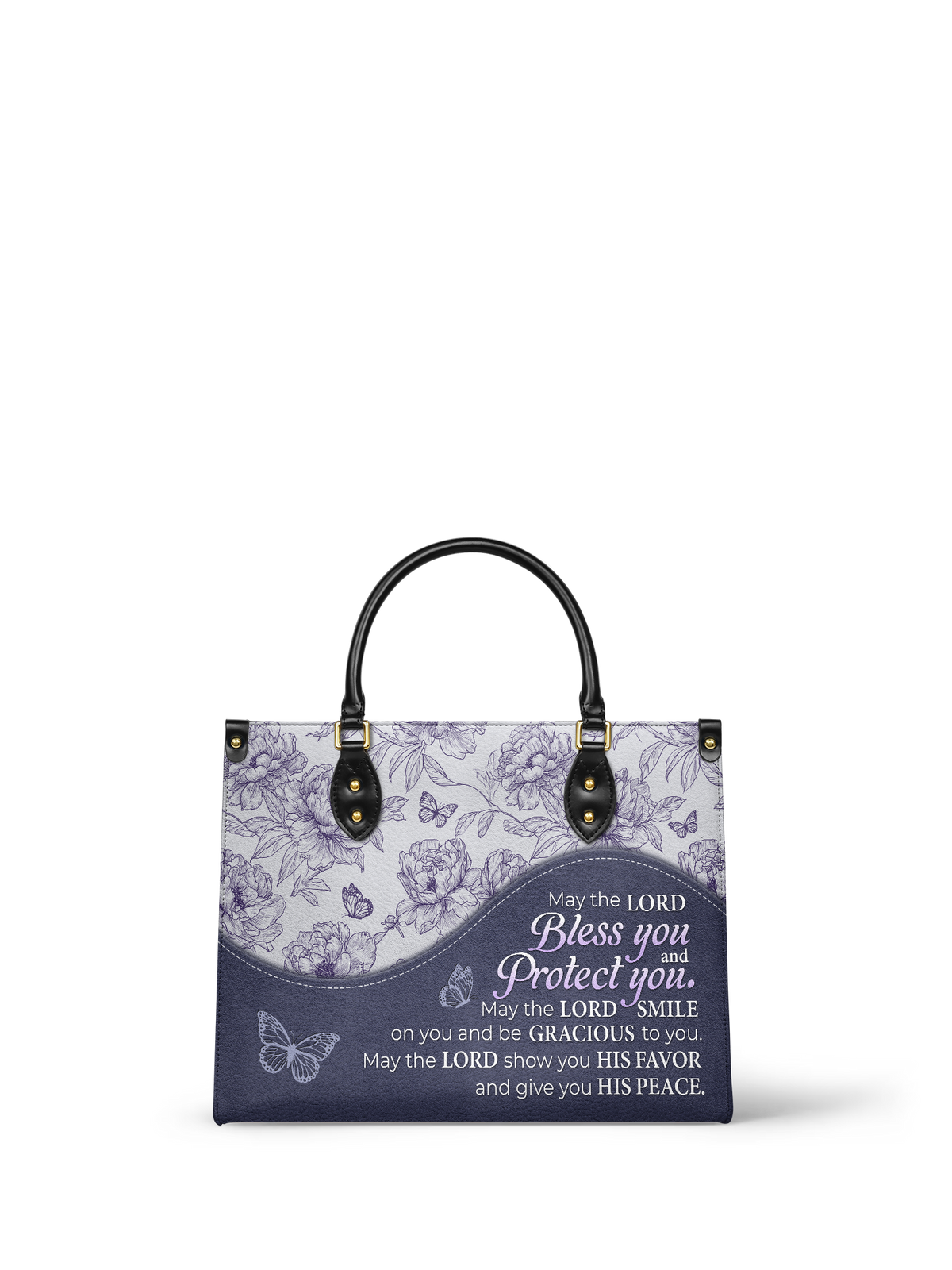 Blessing - Numbers 6:24-26 Leather Handbag