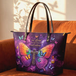 My Light - Psalm 27:1 Leather Tote Bag Preorder