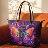 My Light - Psalm 27:1 Leather Tote Bag Preorder