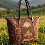 My Shepherd – Psalm 23:1 Leather Tote Bag Preorder