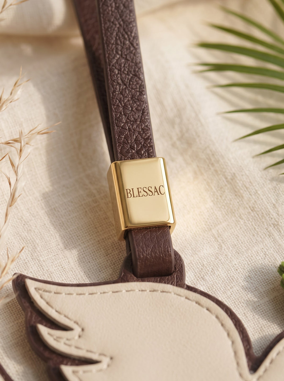 "Peace I Leave With You" - Dove Leather Bag Charm