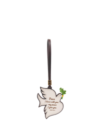 "Peace I Leave With You" - Dove Leather Bag Charm