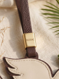 "Peace I Leave With You" - Dove Leather Bag Charm