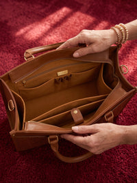 Philippians 4:13 - Embossed Leather Handbag