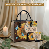 "Presence" - Psalm 46:10 Leather Handbag Deal