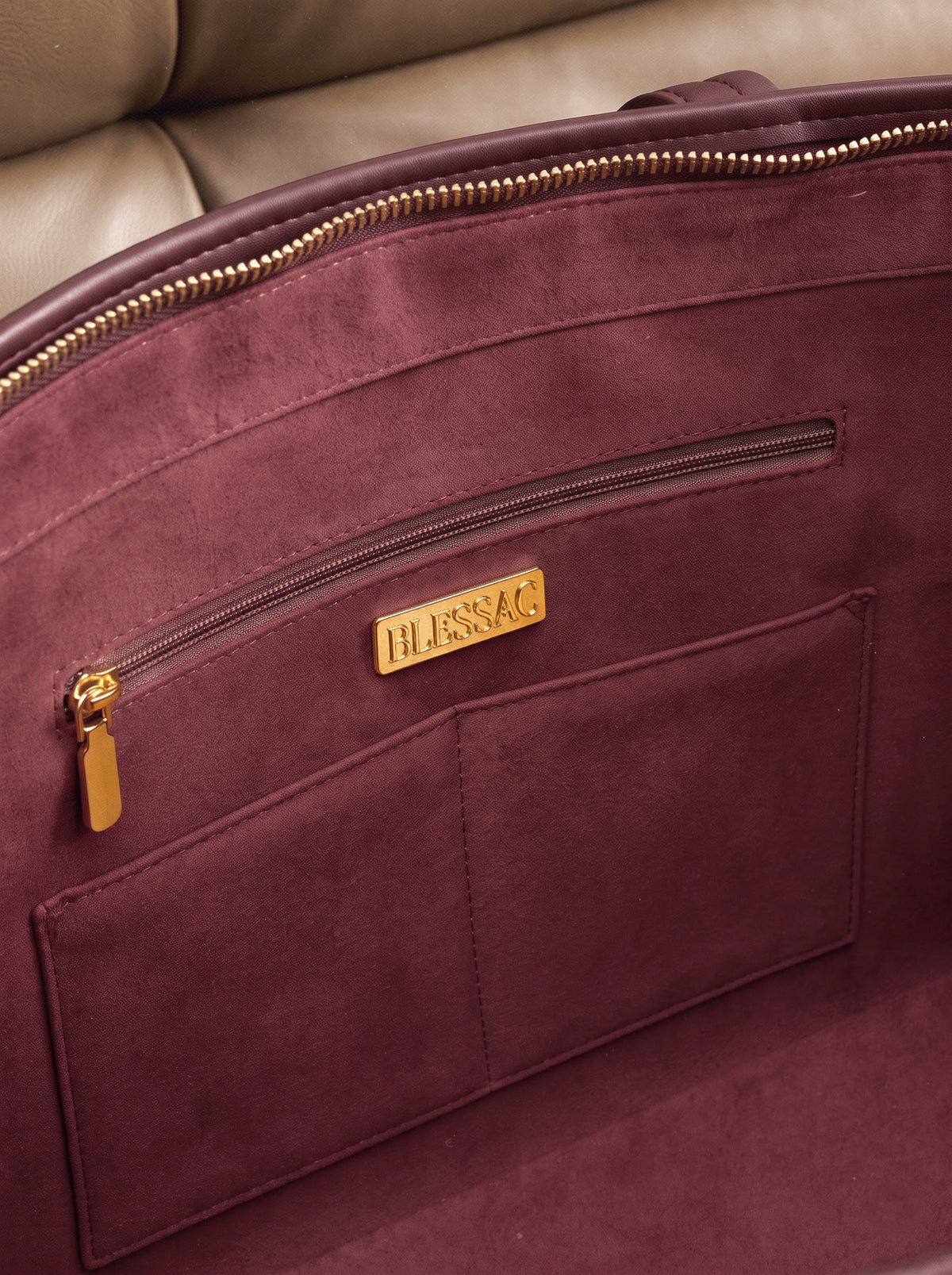 Proverbs 3:5 - Cherry Wine Embossed Leather Tote Pre-order
