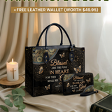 "Pure" - Matthew 5:8 Leather Handbag Deal