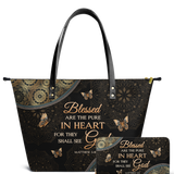 Pure - Matthew 5:8 Leather Tote Bag Deal