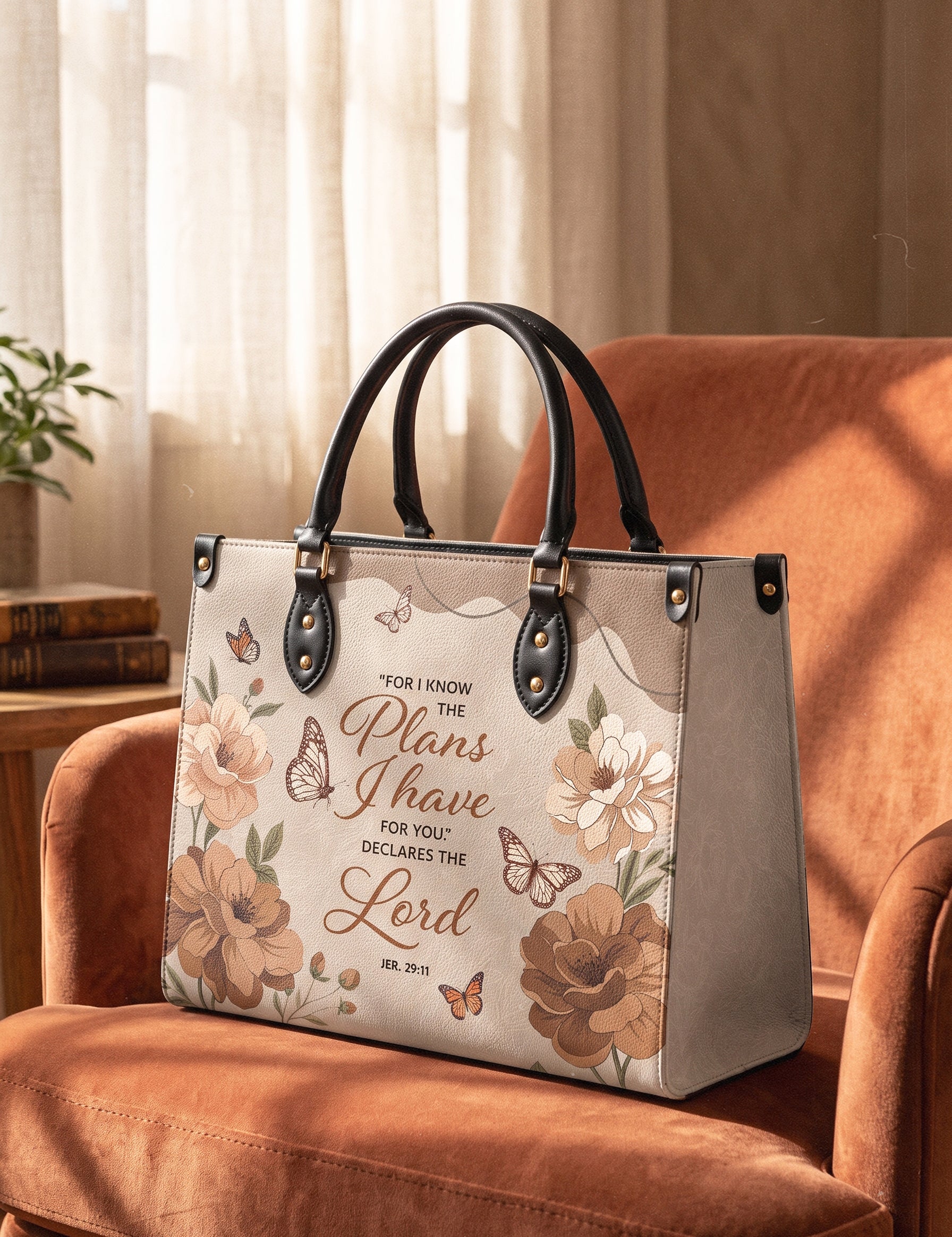 Purpose - Jeremiah 29:11 Deluxe Leather Handbag Pre-order