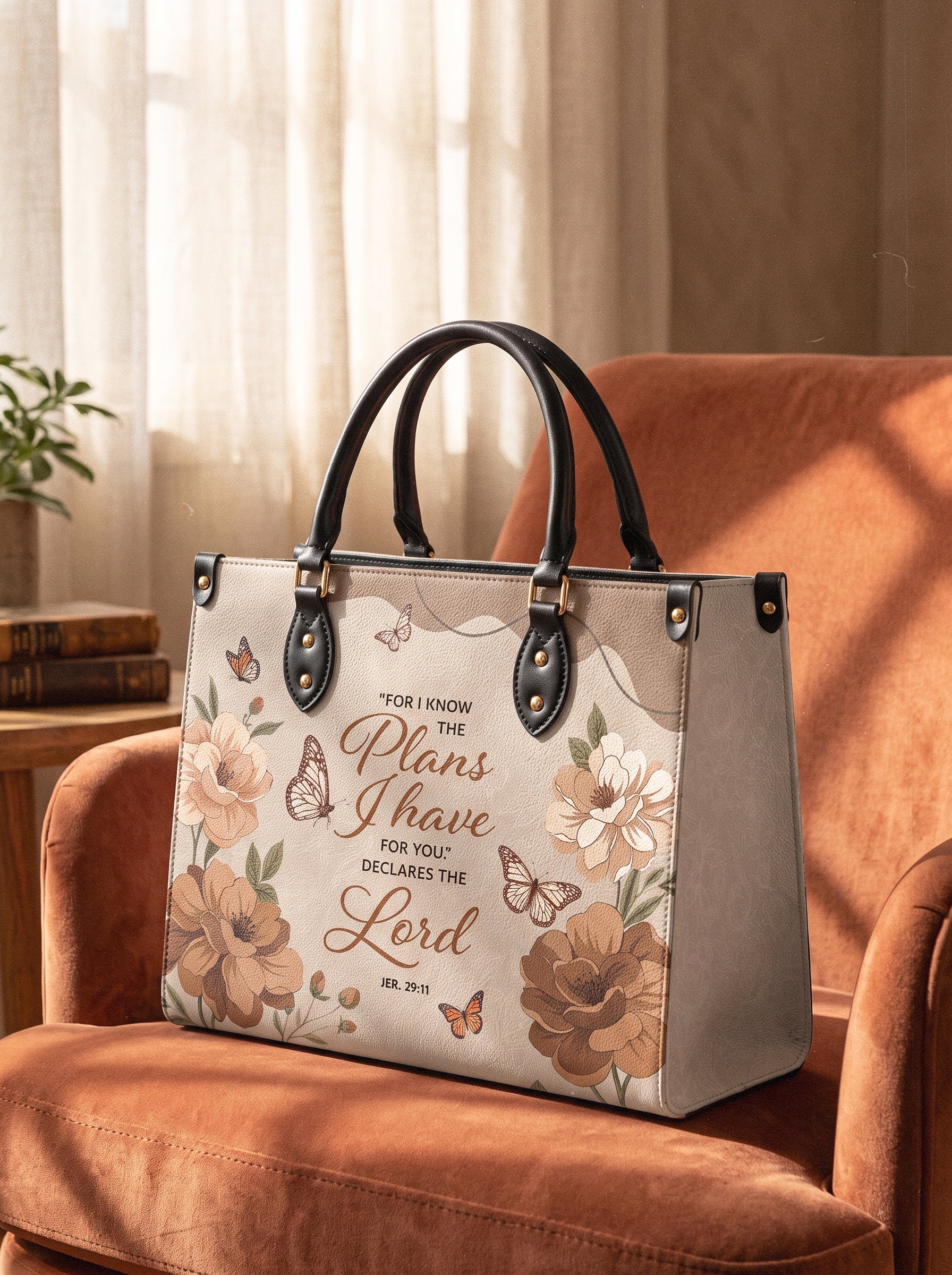 Purpose - Jeremiah 29:11 Deluxe Leather Handbag Pre-order