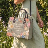 Radiance - Psalm 27:1 Deluxe Leather Handbag Pre-order