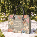 Radiance - Psalm 27:1 Deluxe Leather Handbag Pre-order
