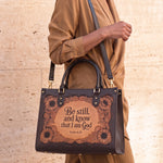 Refuge - Psalm 46:10 Deluxe Leather Handbag Pre-order