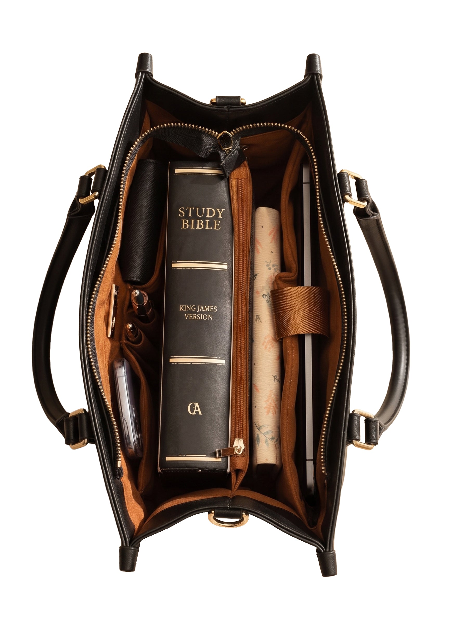 Refuge - Psalm 46:10 Deluxe Leather Handbag Pre-order