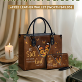 Serene - Psalm 46:10 Leather Handbag Deal