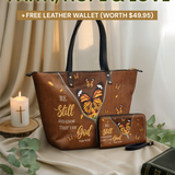Serene - Psalm 46:10 Leather Tote Bag Deal
