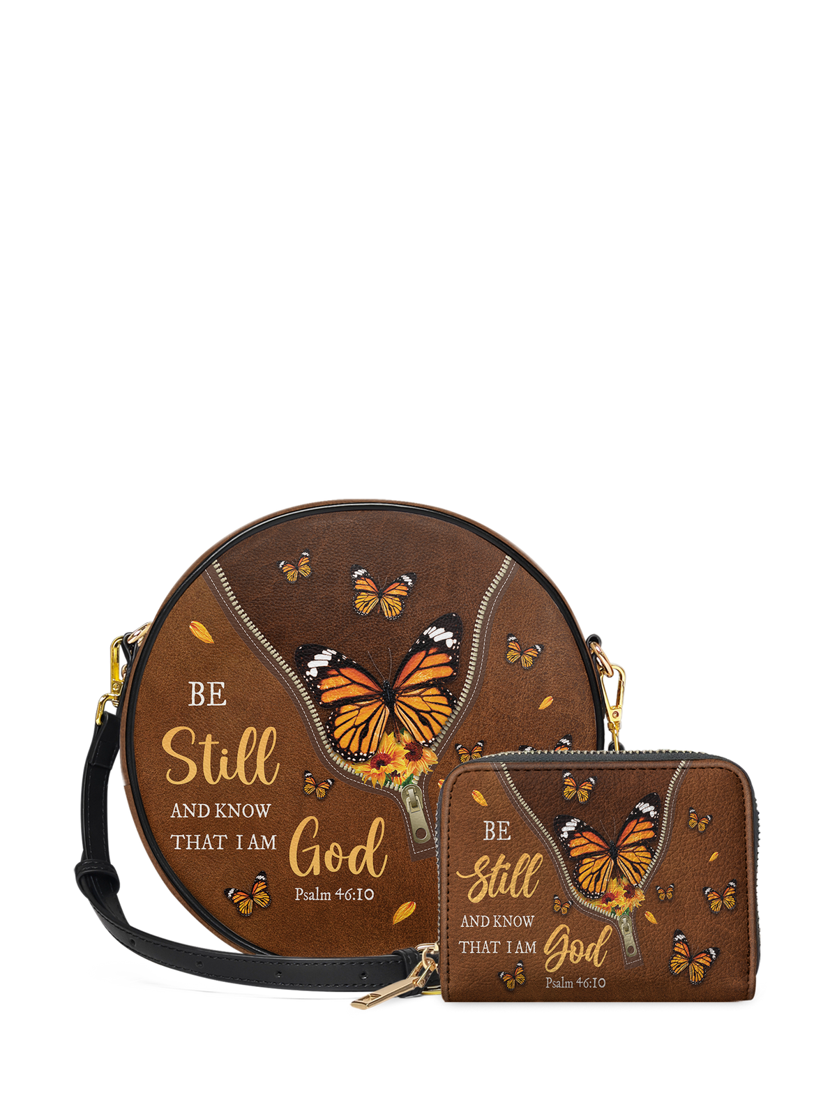 Serene - Psalm 46:10 Circle Crossbody Bag Deal