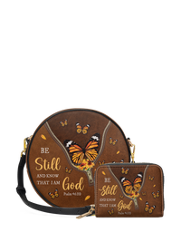 Serene - Psalm 46:10 Circle Crossbody Bag Deal