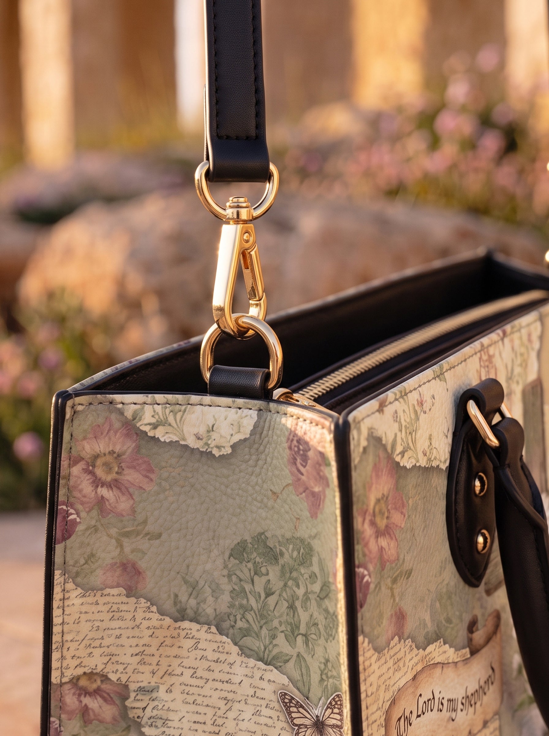 Shepherd - Psalm 23:1 Deluxe Leather Handbag Pre-order