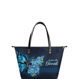 "Blessed" Leather Tote Bag Deal