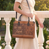 Solace - Psalm 46:10 Deluxe Leather Handbag Pre-order