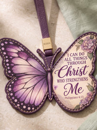 Strength In Christ Leather Charm Pre-order