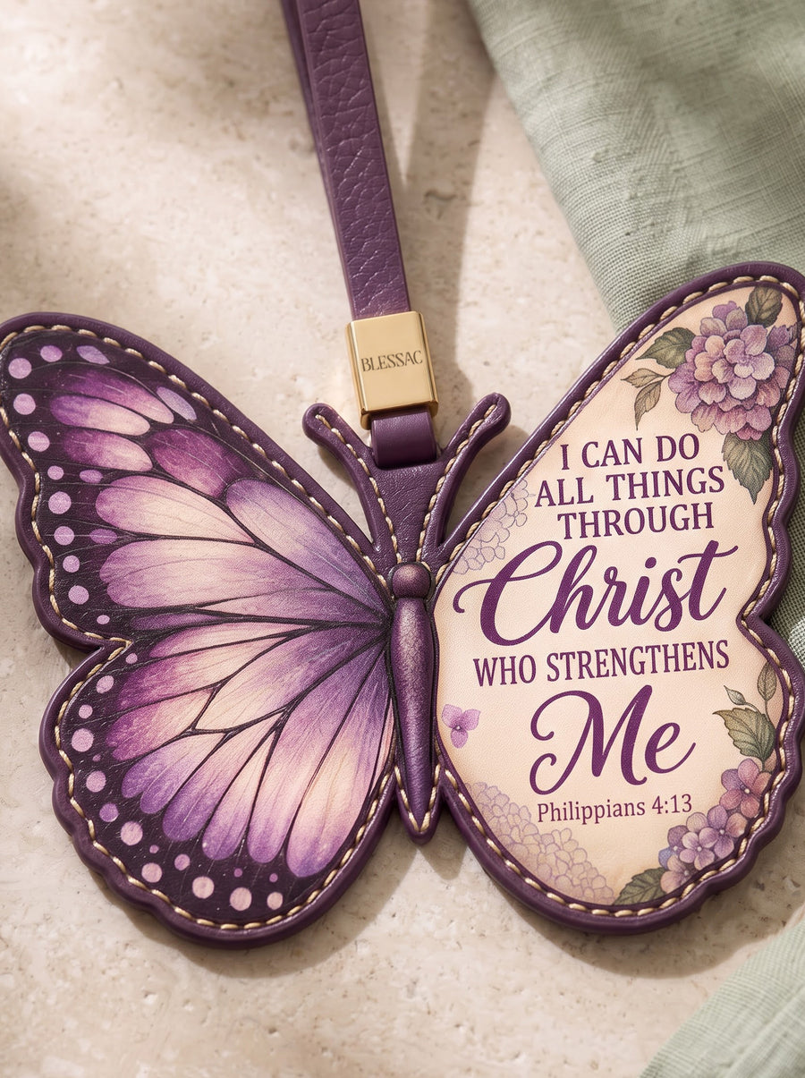 Strength In Christ Leather Charm Pre-order