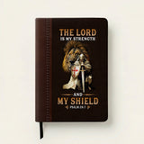 Shield - Psalm 28:7 Leather Prayer Journal