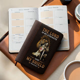 Shield - Psalm 28:7 Leather Prayer Journal