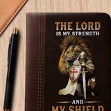 Shield - Psalm 28:7 Leather Prayer Journal