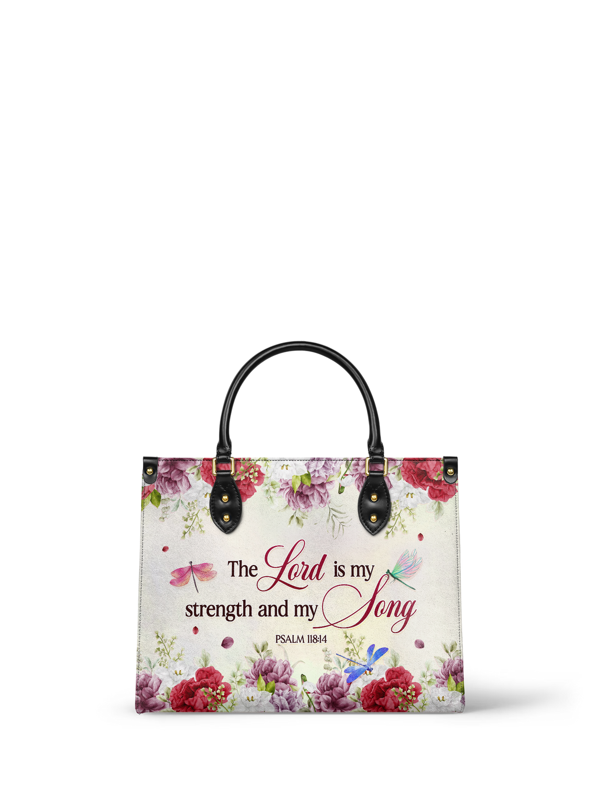 Melody - Psalm 118:14 Leather Handbag