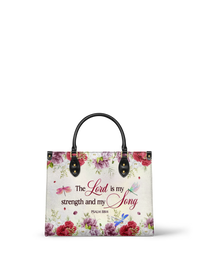 Melody - Psalm 118:14 Leather Handbag