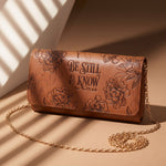 Tranquil - Psalm 46:10 Embossed Leather Wallet