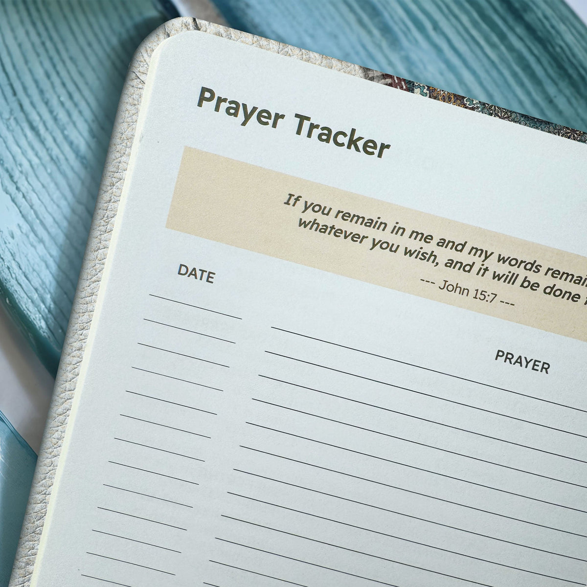 Devoted - Proverbs 3:5 Leather Prayer Journal