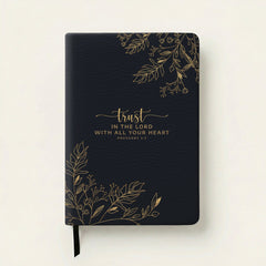 Treasured - Proverbs 3:5 Leather Prayer Journal