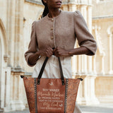 Way Maker Butterfly Leather Tote Bag