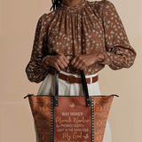 Way Maker Butterfly Leather Tote Bag