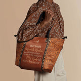 Way Maker Butterfly Leather Tote Bag
