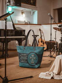Lighthouse Leather Tote Bag