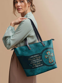 Lighthouse Leather Tote Bag