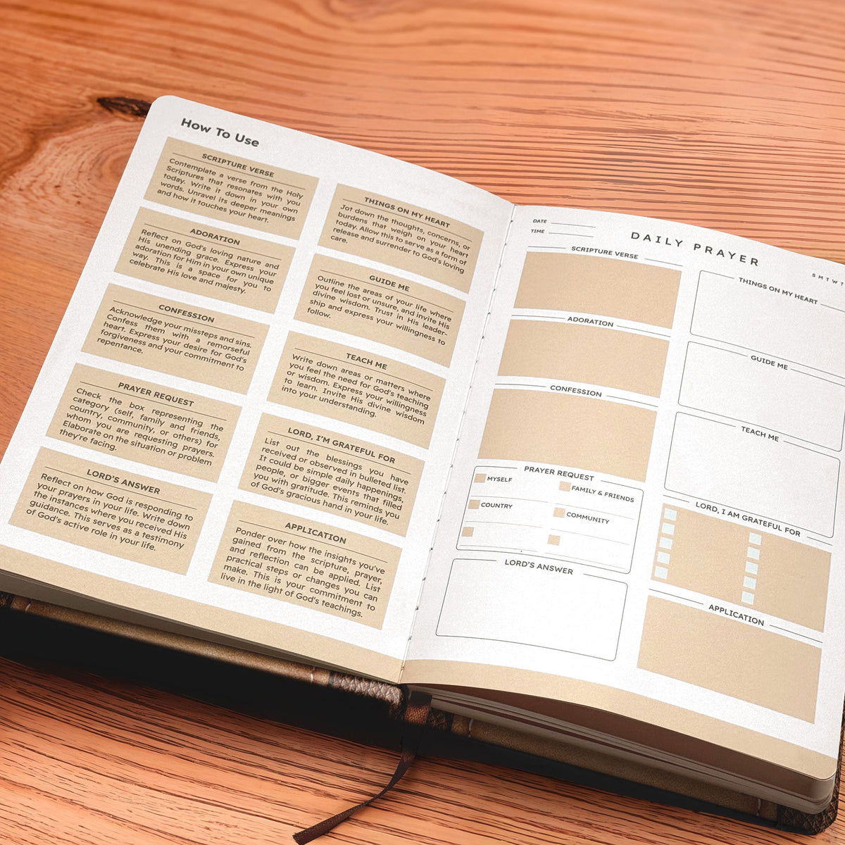 Miracle Leather Prayer Journal